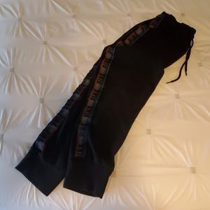 VS Pink Black Joggers size Large
